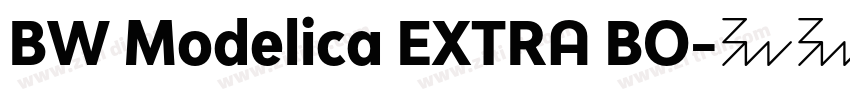 BW Modelica EXTRA BO字体转换 BW Modelica EXTRA BO字体转换